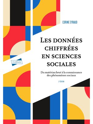 cover image of Les données chiffrées en sciences sociales--2e éd.